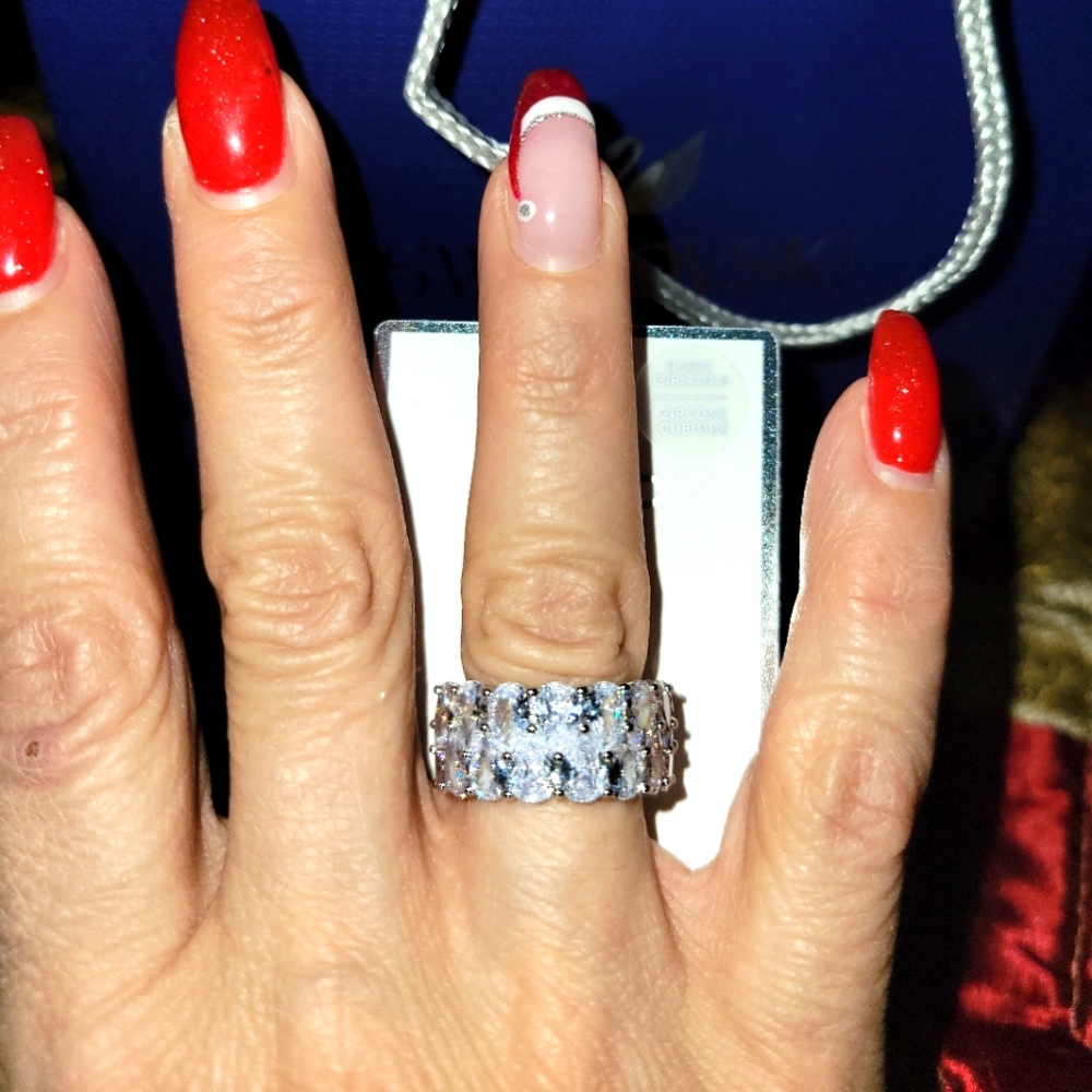 Sparkling Crystal CZ Band Size 7
